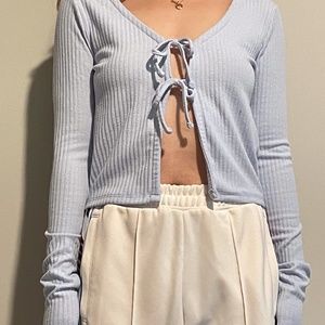 Hollister Baby Blue crop top